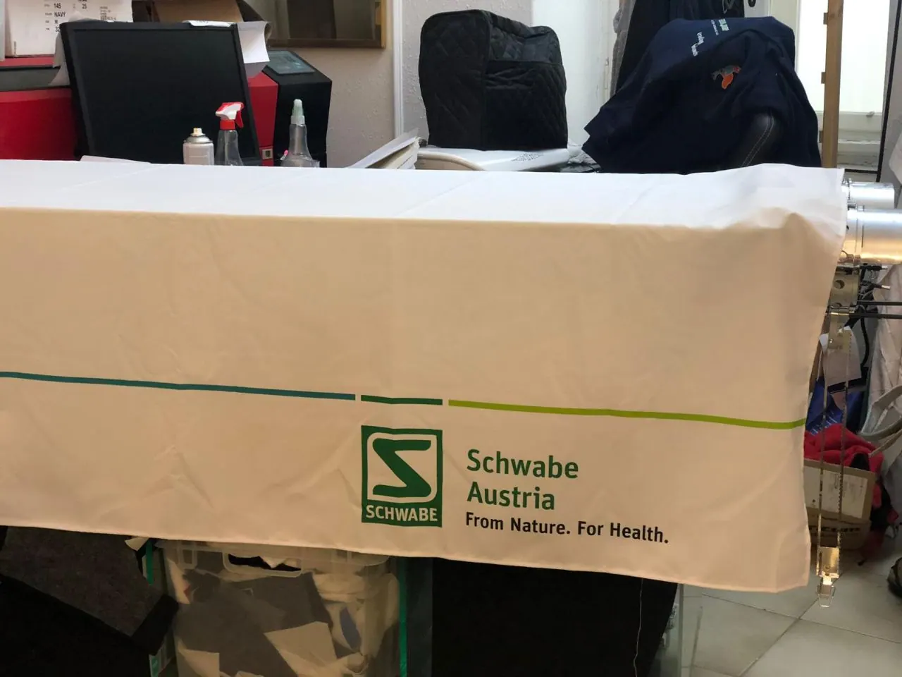 Tablecloth Printing with Your Logo in Vienna example