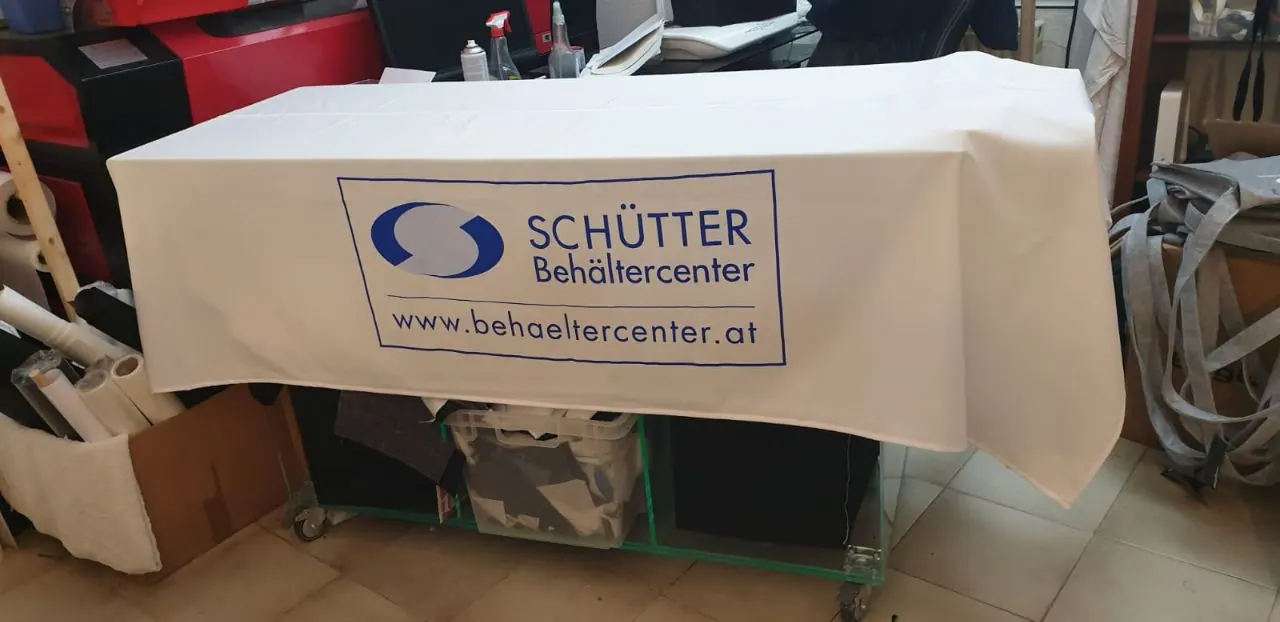 Tablecloth Printing with Your Logo in Vienna example